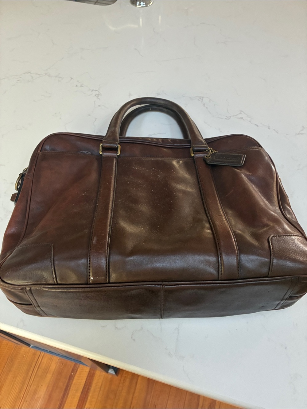 Coach Brown Leather Briefcase